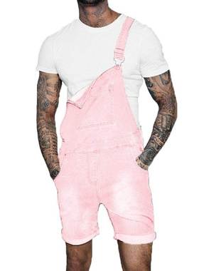 2019年时尚男士牛仔连身裤2019 fashion men's denim jumpsui