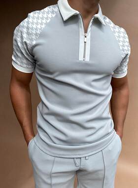 6XL Men's T-shirt sports casual Polo shirt 大码男士T恤运