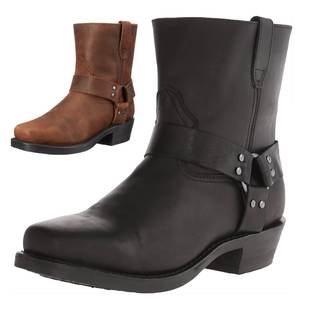 西部牛仔靴情侣皮靴 Men Western Cowboy Boots Waterproof Shoes