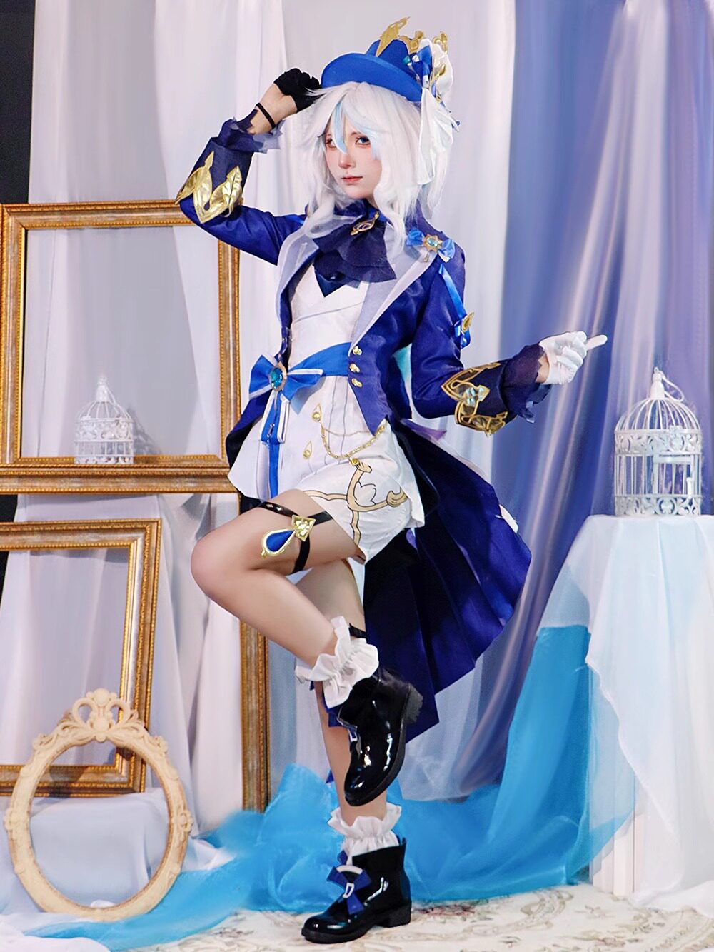 水神cos原神cos服芙卡洛斯枫丹水神动漫游戏二次元芙宁娜cosplay