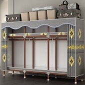 简易衣柜卧室家用布衣柜出租房用加粗加厚结实耐用2025新款 布衣橱