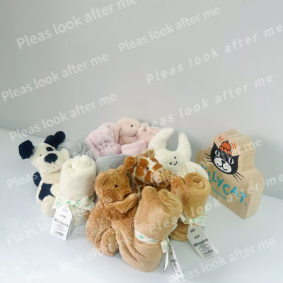 JELLYCAT巴塞罗熊安抚巾害羞邦尼兔安抚巾甜睡巾毛巾婴儿巾