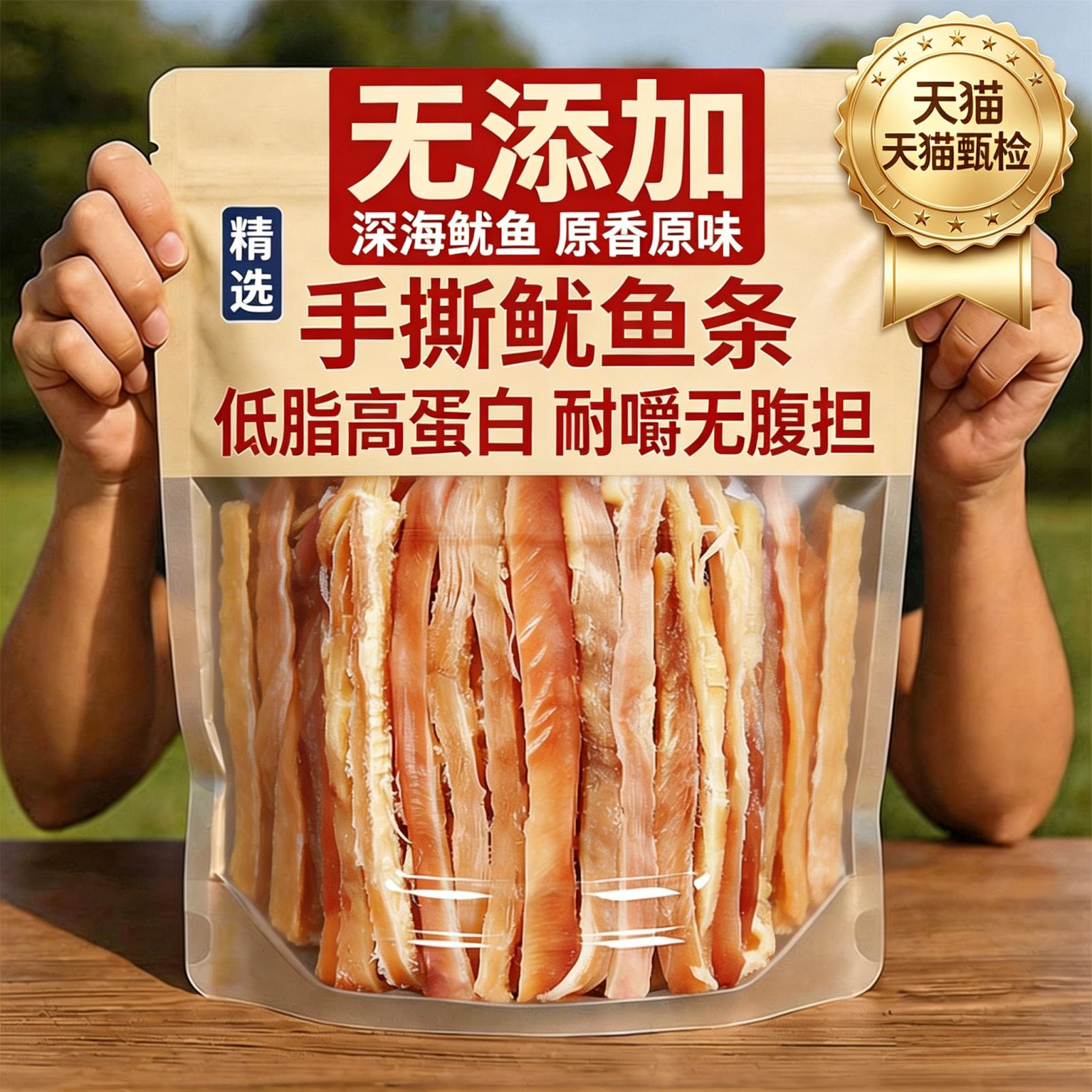鱿鱼条山东特产手撕官方旗舰店烤脆皮香酥鱿鱼丝鱿鱼干零食即食