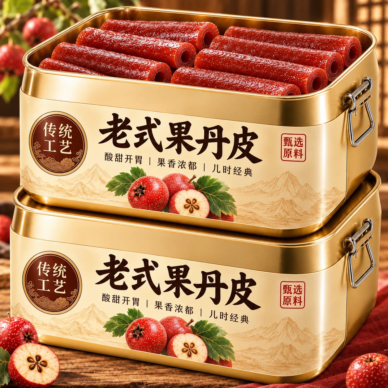 果丹皮山楂零食卷无糖精无添加糖片人专用球六物丸非中药材老式