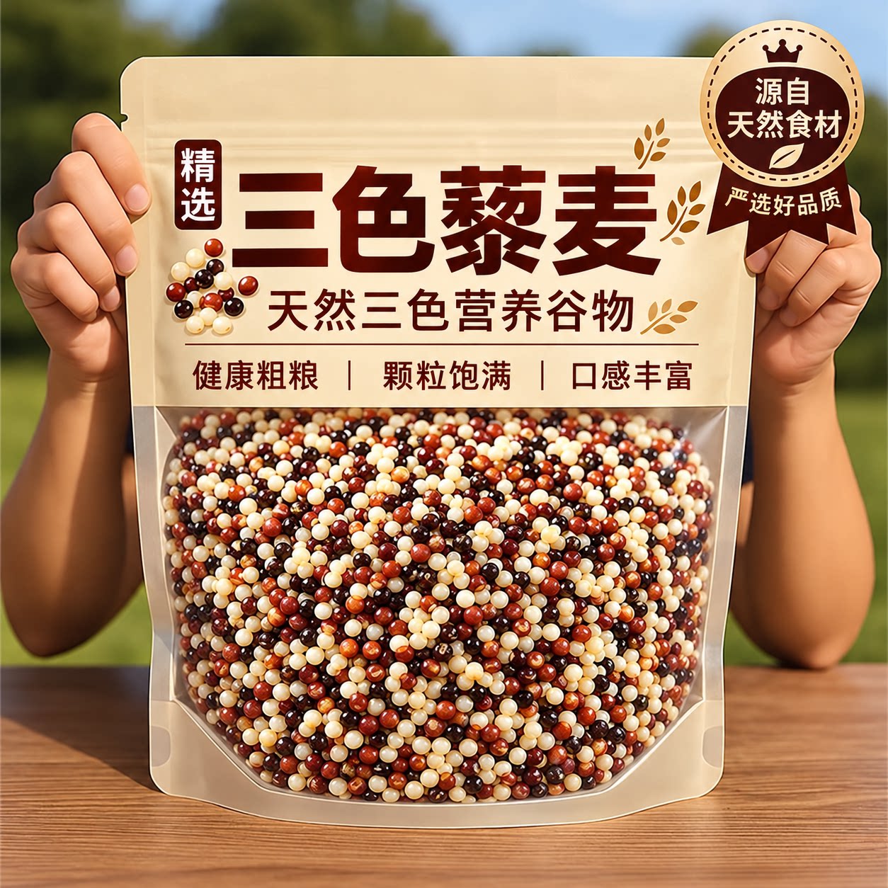 三色藜麦米红白黑混合藜麦高原新货高纤代餐粗粮杂粮饭官方旗舰店
