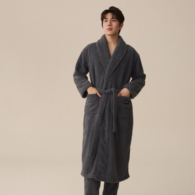 珊瑚绒情侣加厚睡袍03