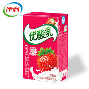 伊利草莓优酸乳250ml*24盒营养学生早餐酸奶儿童牛奶含乳饮品整箱
