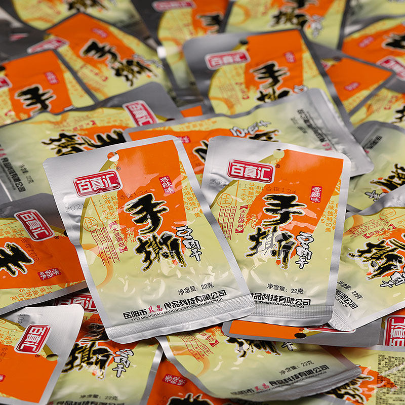 百真汇手撕素肉豆腐干豆干22g办公室休闲小零食小吃解馋下酒散装