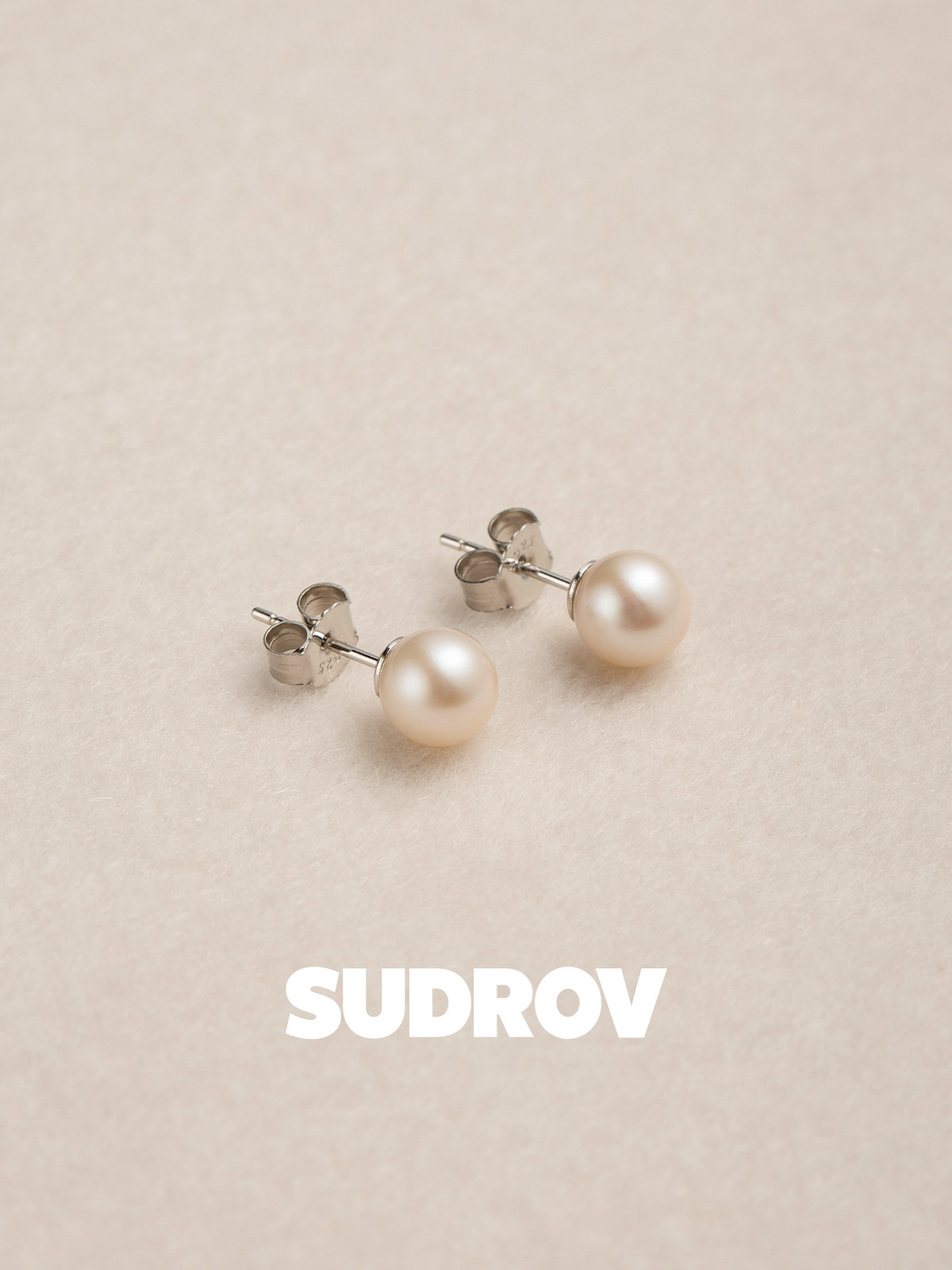 素觉小众高级感925银淡水珍珠耳钉女简约耳饰气质耳环送妈妈