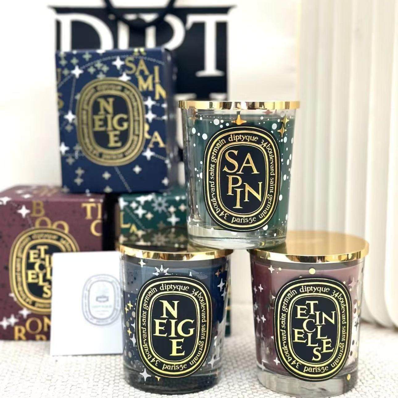 特价Diptyque蒂普提克 星夜冬日限定 冷杉香薰蜡烛 星辰 冬日暖阳