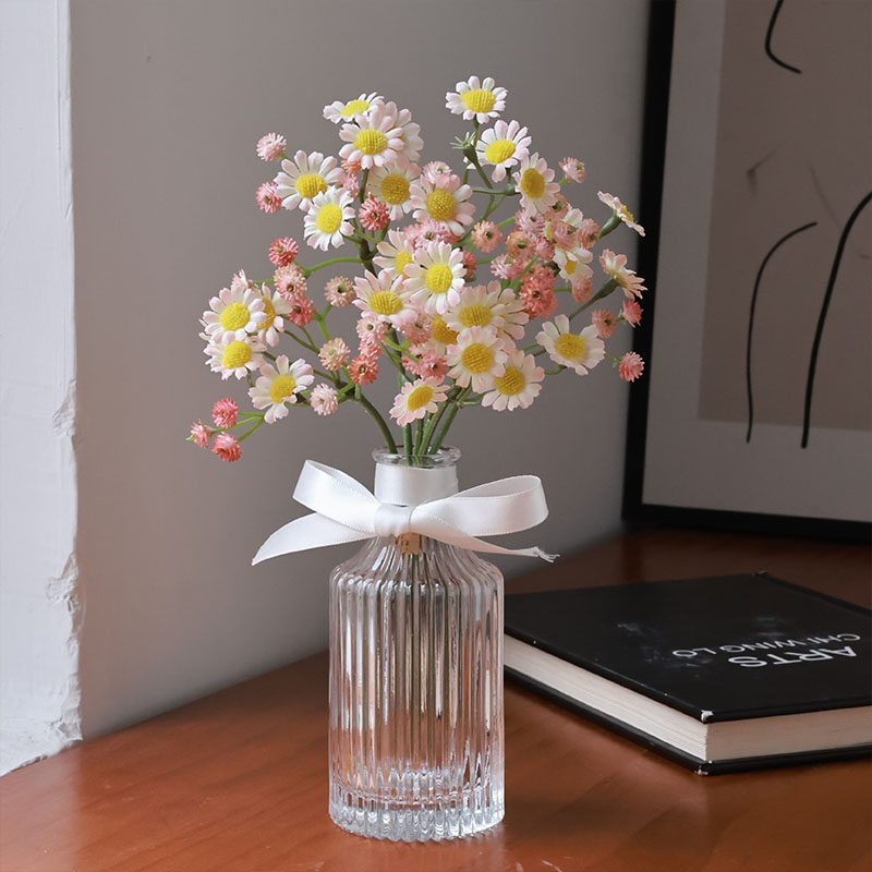 Ins仿真花小雏菊满天星花束客厅扎束假花摆件餐桌装饰花拍照道具