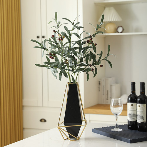 高仿真橄榄枝带果假花