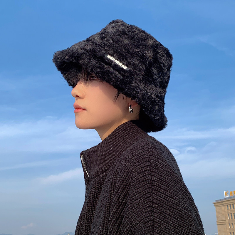 黑色帽子男款潮冬季水桶帽保暖渔夫帽青少年男士盆帽冷帽男生冬天,服饰配件/皮带/帽子/围巾,帽子,淘宝优惠券,粉丝福利购,淘宝优惠卷