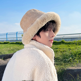 东北防寒帽子男冬季渔夫帽男士潮加绒棉帽针织帽男生冬帽盆帽男款