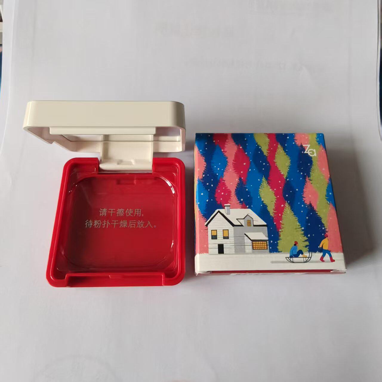Za姬芮粉盒粉饼盒 新能美白两用粉盒灵透晶妍ex粉盒空盒包邮