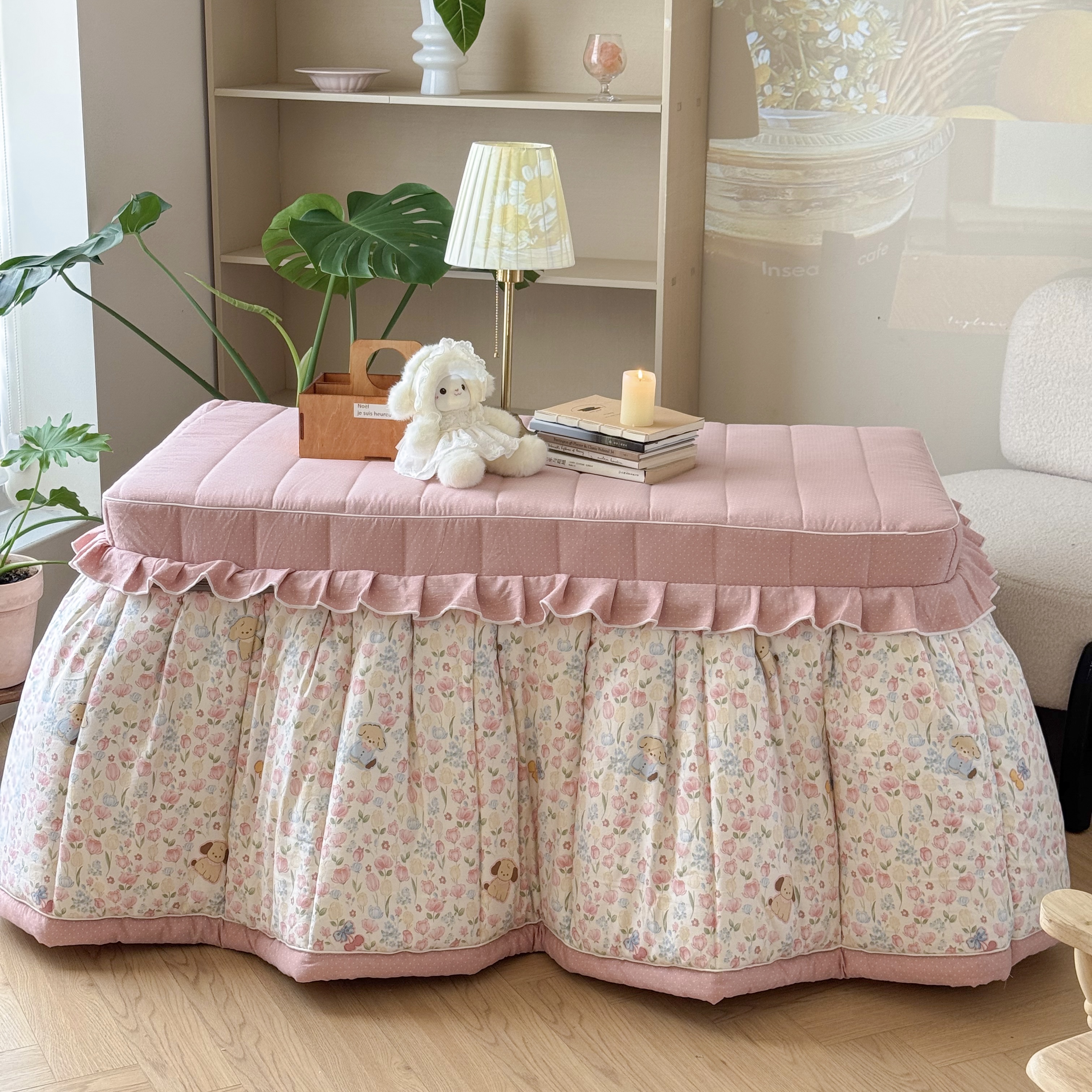 新款加厚烤火罩烤火被子桌罩套茶几电暖桌被罩可拆卸取暖桌套炉罩