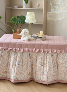 新款加厚烤火罩烤火被子桌罩套茶几电暖桌被罩可拆卸取暖桌套炉罩