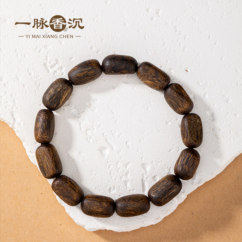 【厦门沉香博物馆】海南莺歌绿棋楠瘤疤手串