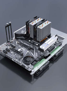 全透明有机玻璃开放式机箱主板托架工作室电脑机箱超散热X79X99