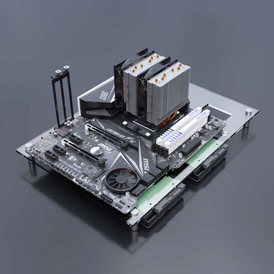 全透明有机玻璃开放式机箱主板托架工作室电脑机箱超散热X79X99