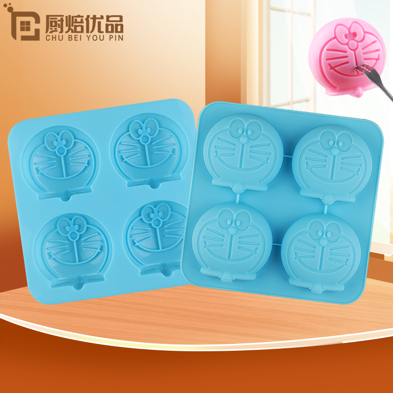 哆啦A梦卡通硅胶蛋糕米糕模具