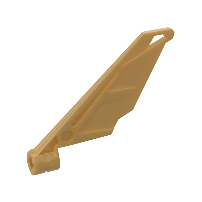 砖块馆moc 61800 中国国产小颗粒拼插积木零配件 飞机尾翼 翅膀件