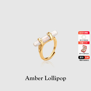 安铂洛利巴洛克珍珠戒指女小众设计叠戴食指戒轻奢高级感饰品时尚