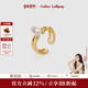 王玉雯同款 AmberLollipop淡水珍珠戒指女巴洛克小众设计开口指环