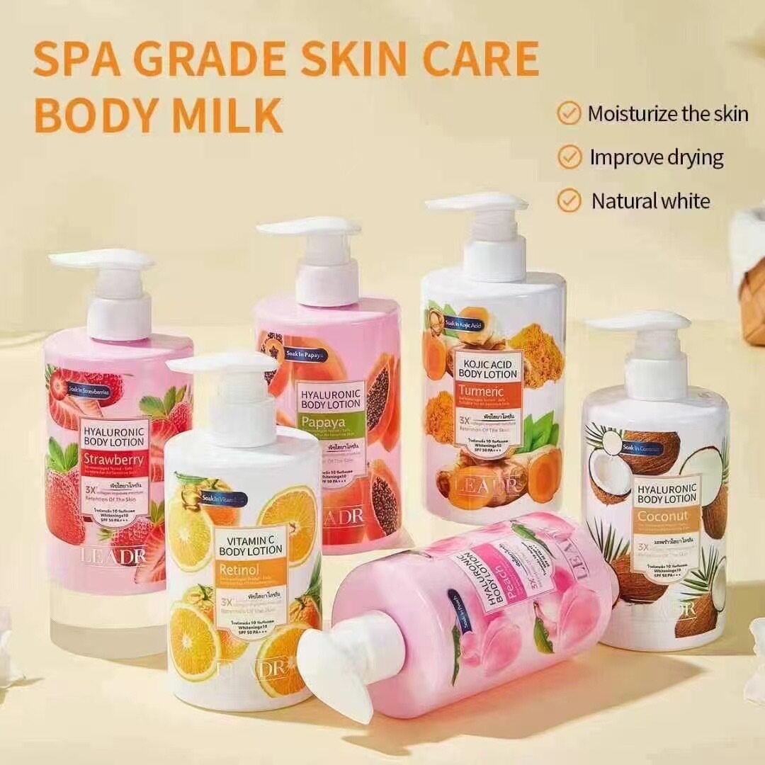 LEADR蜜桃香氛身体乳椰子牛奶香体乳滋润保湿光滑淡香润体乳300ml
