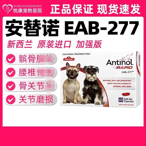 新西兰安替诺Antinol227髌骨脱位软骨素宠物猫咪狗狗呵护关节骨刺