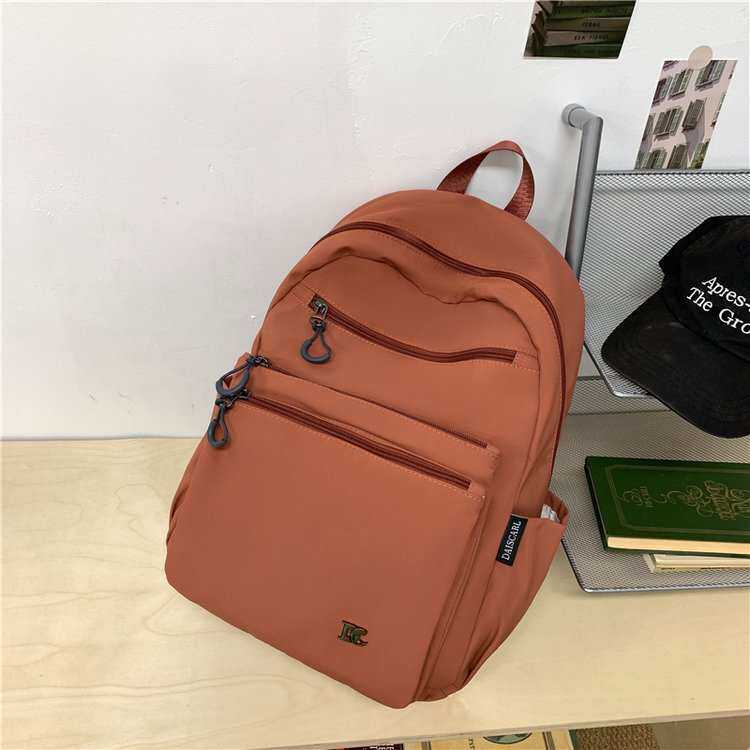 官方正品新款帆布休闲双肩包女文艺百搭复古旅行背包轻便简约通勤