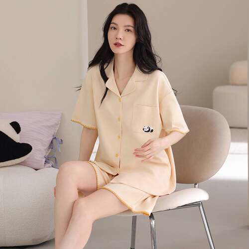 官方正品睡衣女款2026新款夏季纯棉短袖短裤高级感全棉薄款家居服