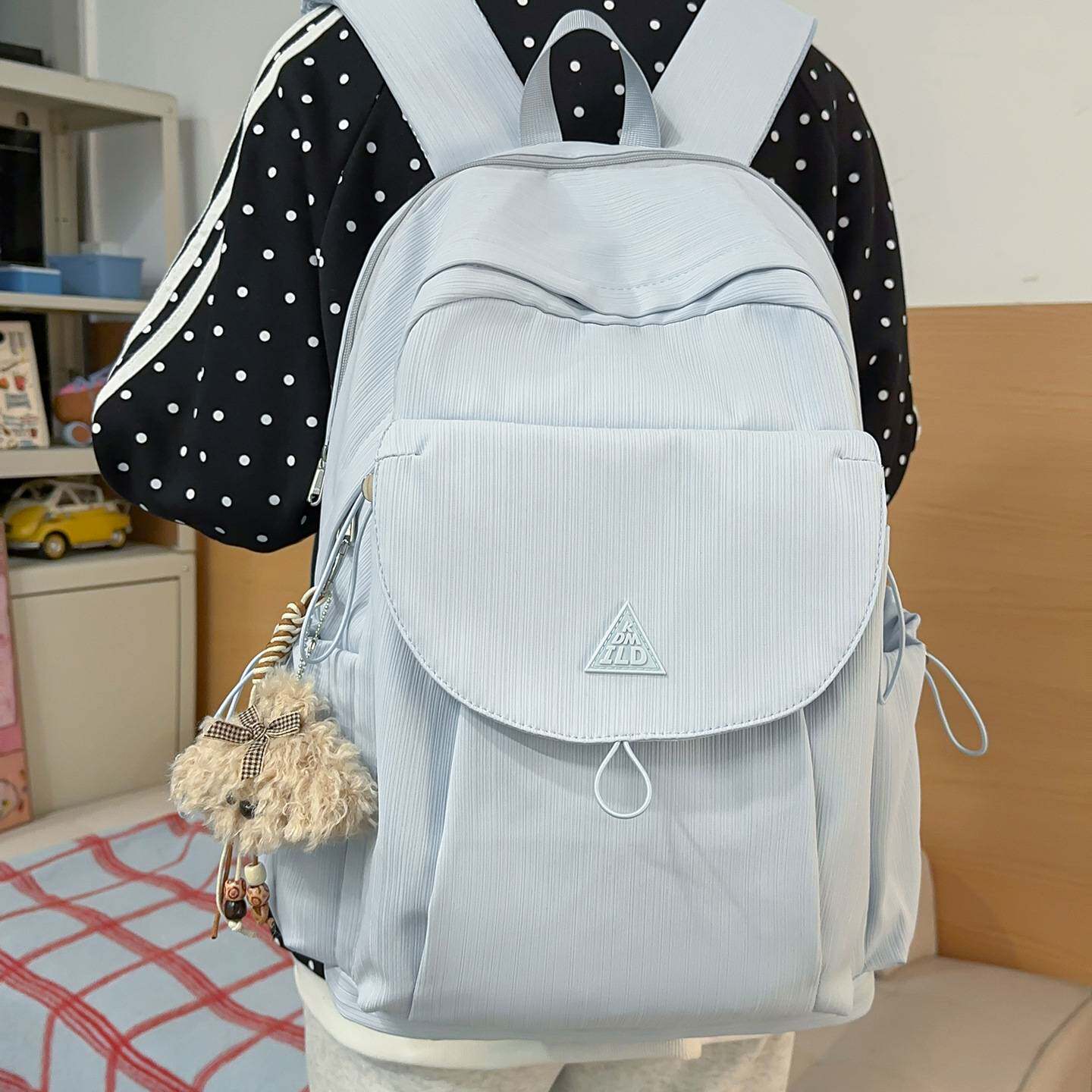 官方正品韩系ins简约学院风初高中学生大容量双肩包休闲百搭大学