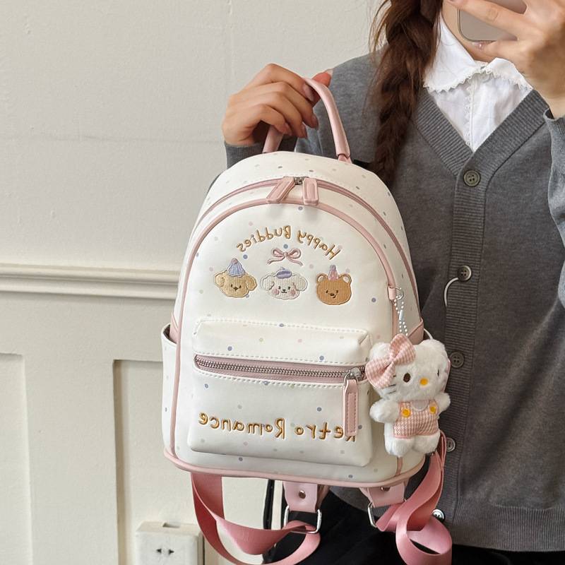 官方正品韩系ins印花背包女高颜值容量背包森系小清新中学生双肩