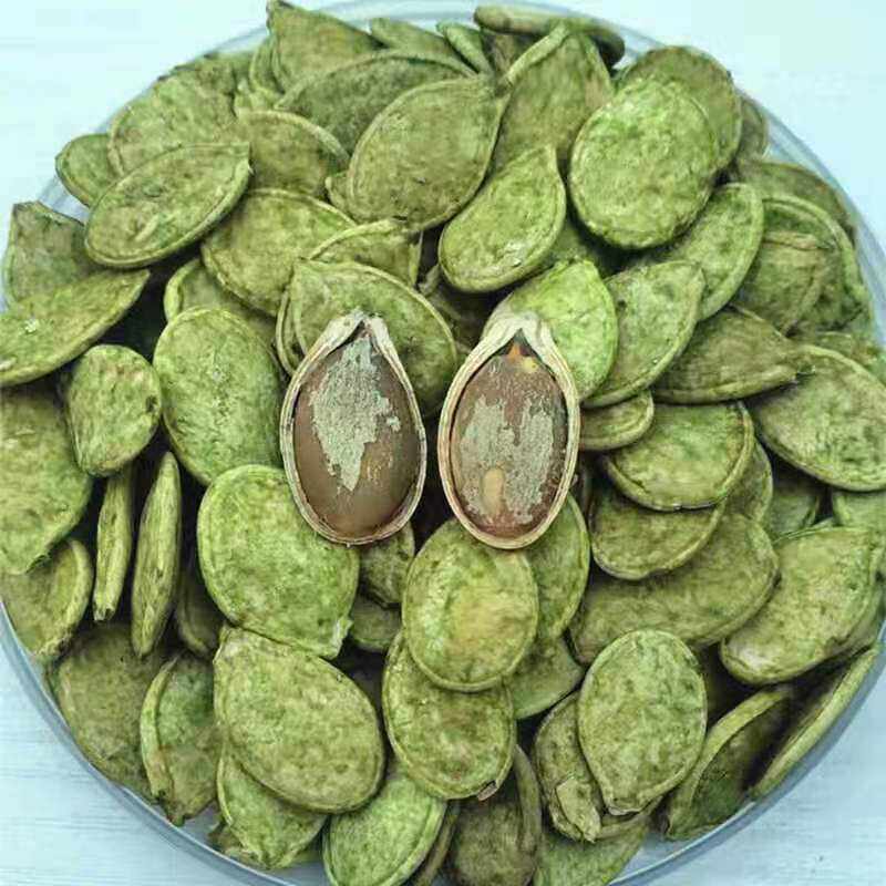 大颗粒绿茶味南瓜子绿色瓜子雪白南瓜子抹茶味南瓜子干果零食炒货