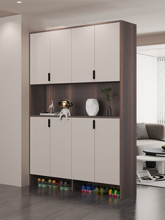 实木入户进门鞋柜一体靠墙小户型室外门口过道电梯口收纳柜储物柜