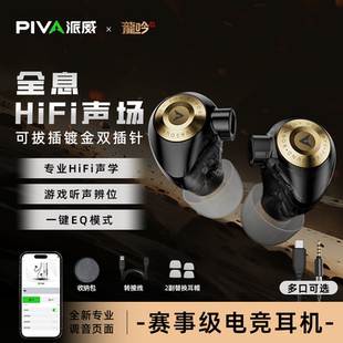 派威H8有线入耳式 电竞游戏耳机typec听声辩位电脑手机平板FPS耳机