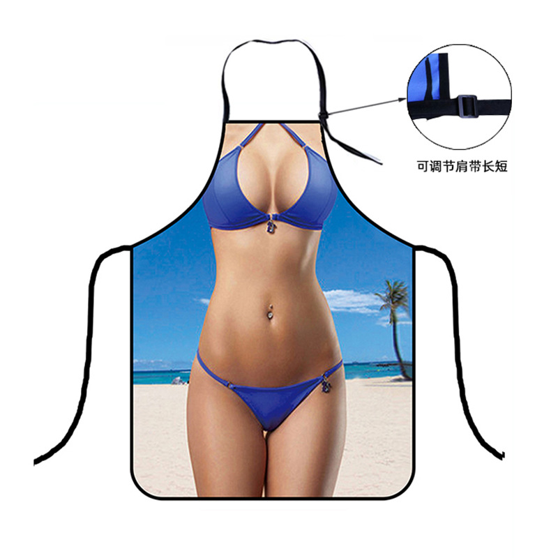 性感美女围裙比基尼个性围裙酒店ktv服务员围裙