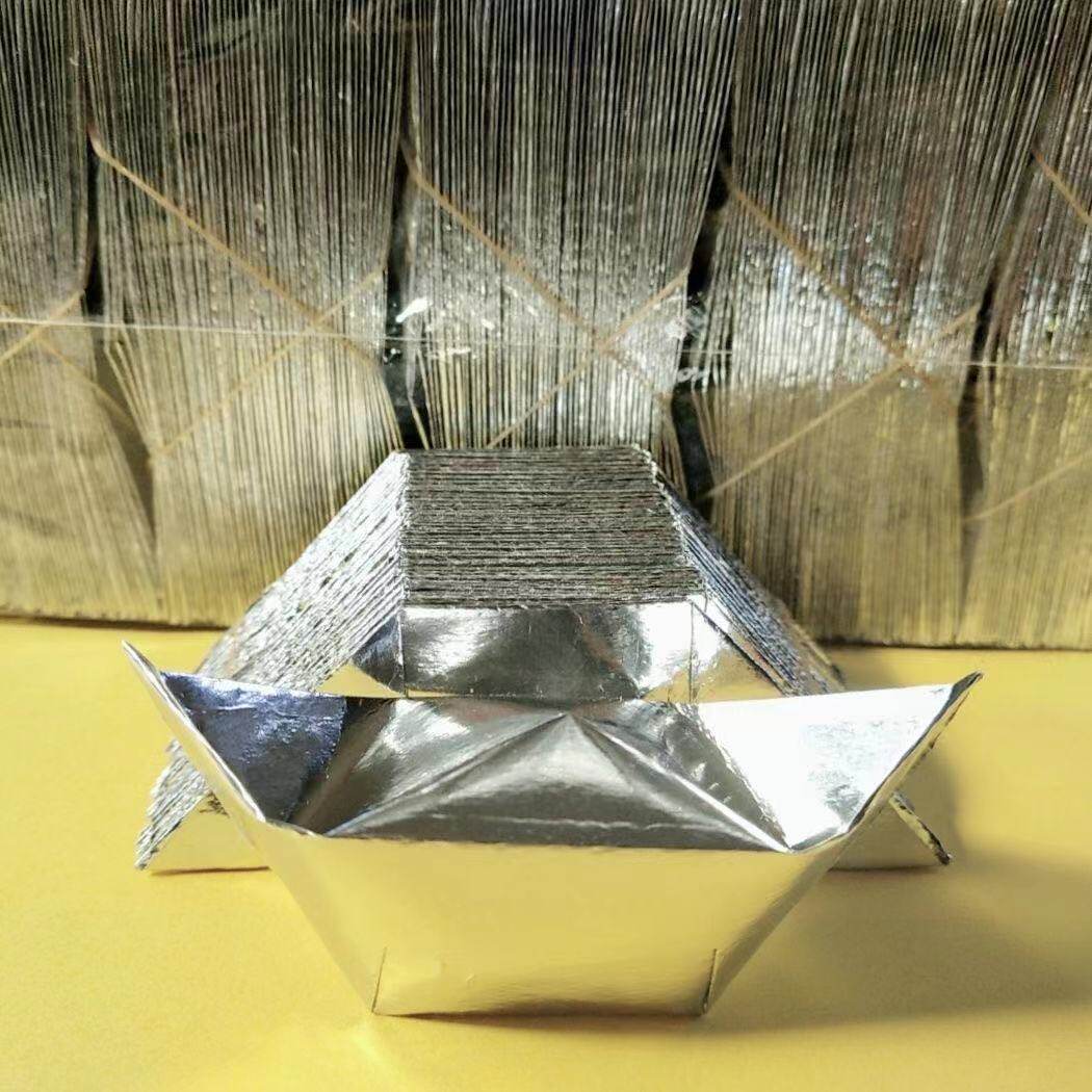 1000个金元宝半成品烧纸祭祀用品折叠纸锡箔纸手工折纸宗教用品