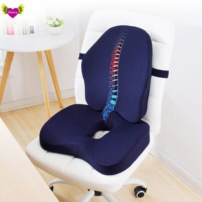 Memory Foam Seat Cushion Orthopedic Back Pillow Office Chair