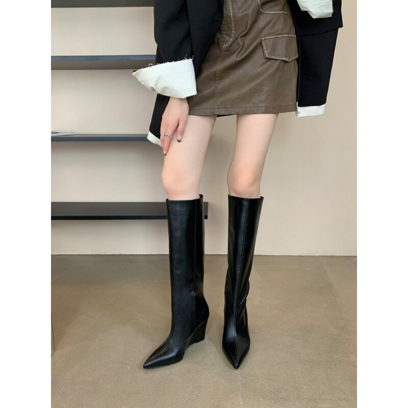 shoeswomen欧美尖头长靴
