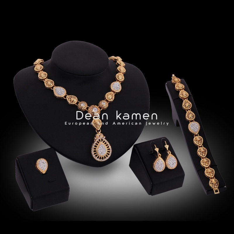 项链4件套Fashion women Jewelry Four-piece necklaces earrings