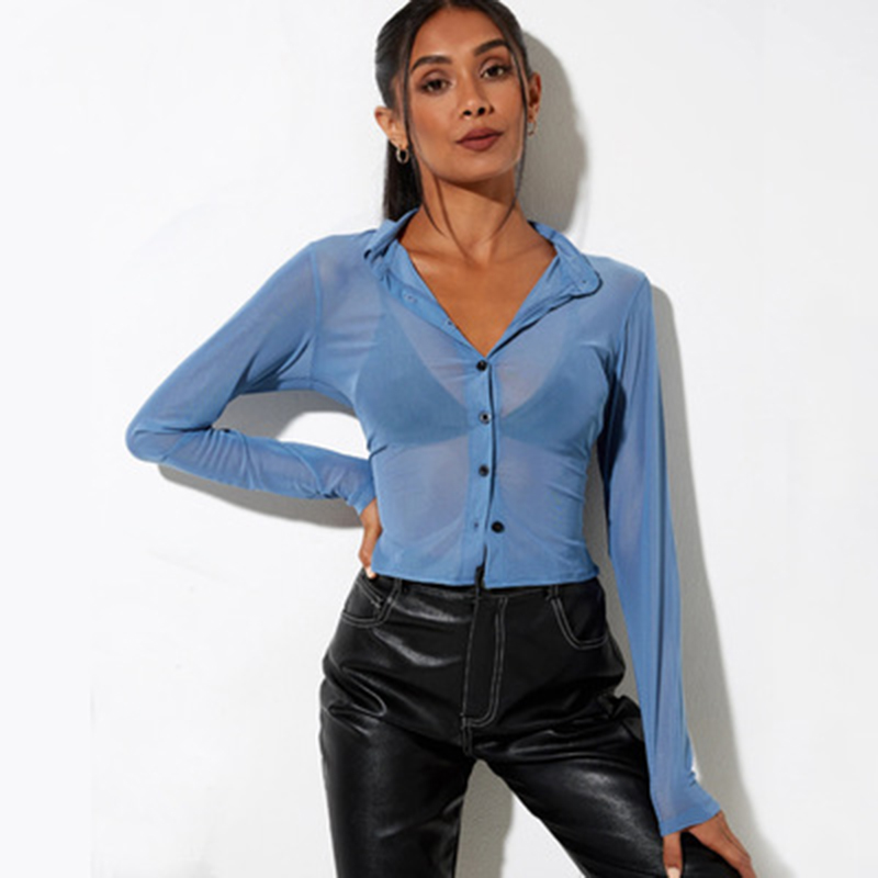 2022 Spring Summer Hot Sale Sexy Fashion Print Shirts 女衬衫