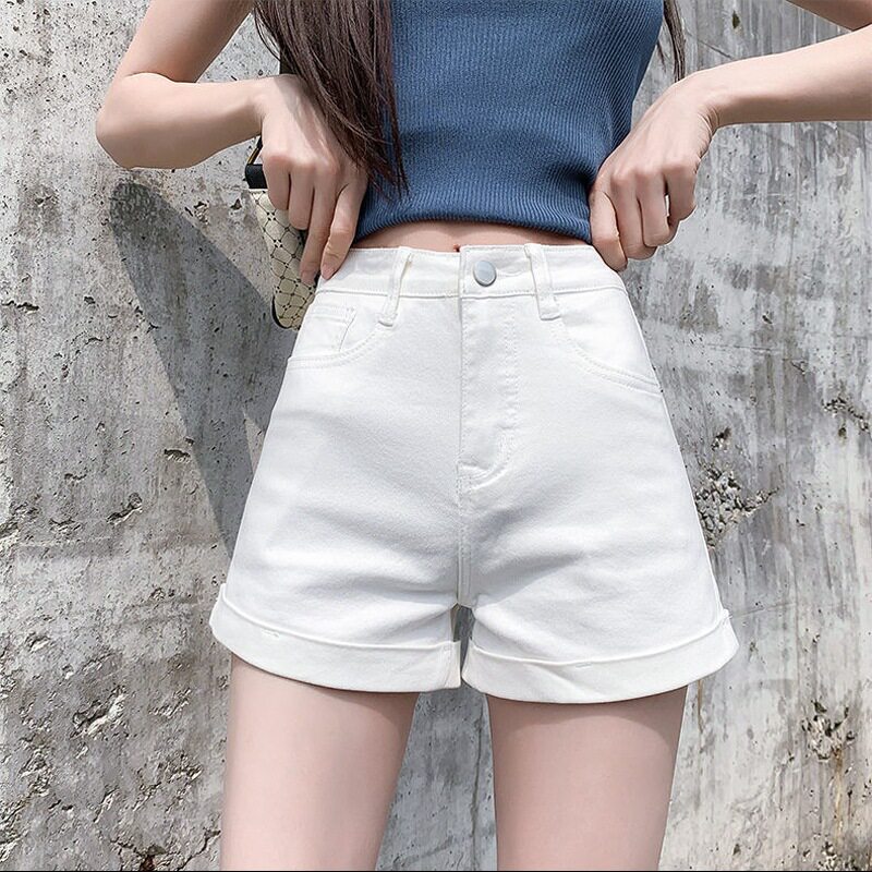 womenclothes白色牛仔短