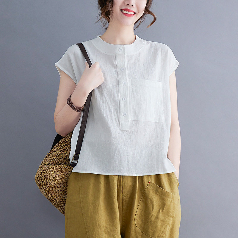 womenclothes夏文艺净色