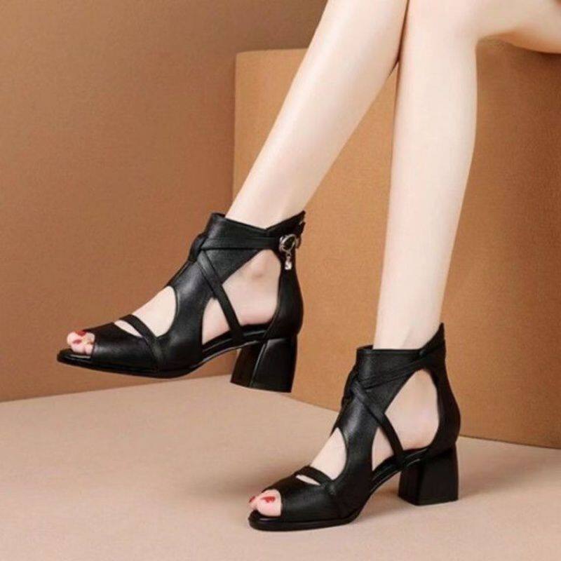 shoeswomen方跟一字式扣