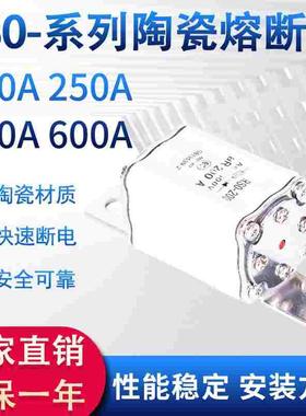 RS0快速熔断器RS3熔芯RSO底座500v-50a陶瓷保险丝100a管200400600