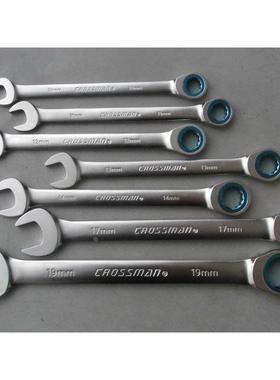 原装进口CROSSMAN美国十字牌棘轮扳手7件套两用扳手快速呆梅扳手