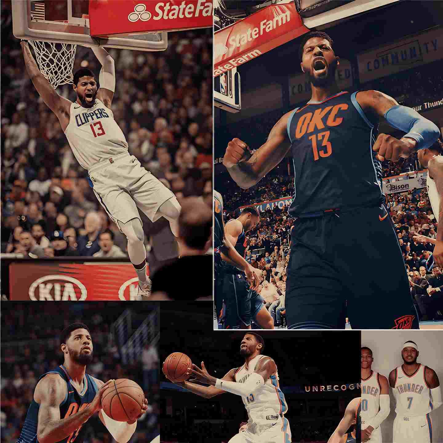 保罗乔治海报高清NBA篮球明星海报写真明信片壁纸墙贴宿舍墙纸128