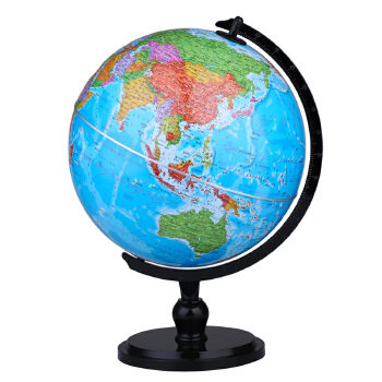 正版图书 博目地球仪：25cm中文政区AR地球仪（炫影黑架） 博目BOOM 测绘出版社 9787503041068